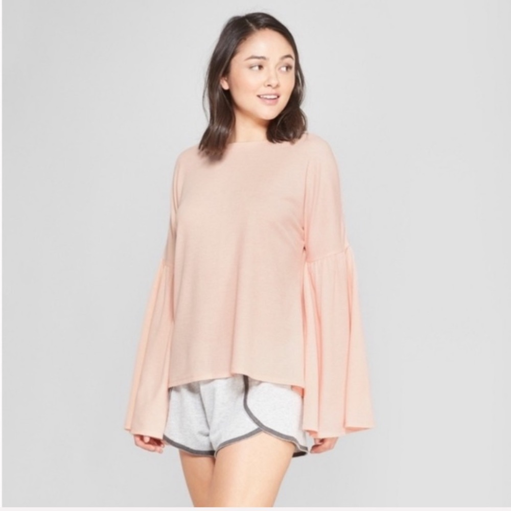 Xhilaration Bell Sleeve Sleep T-Shirt Just Peachy